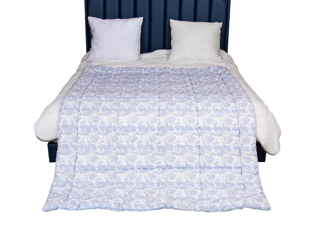 Geborstelde stof geprinte quilt